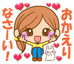 Pretty girl by rurue sticker #7093767