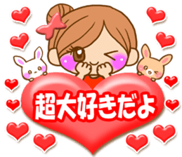 Pretty girl by rurue sticker #7093774