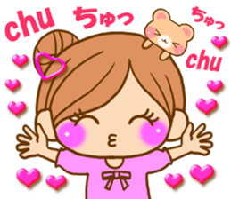 Pretty girl by rurue sticker #7093777