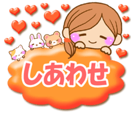 Pretty girl by rurue sticker #7093778