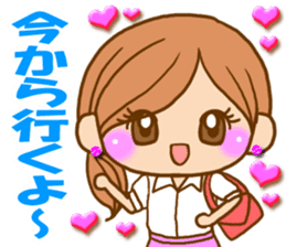 Pretty girl by rurue sticker #7093779