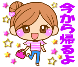 Pretty girl by rurue sticker #7093784