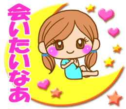 Pretty girl by rurue sticker #7093785