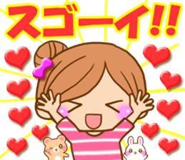 Pretty girl by rurue sticker #7093787