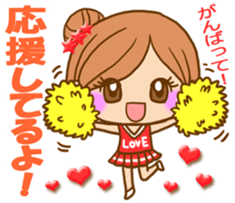 Pretty girl by rurue sticker #7093788