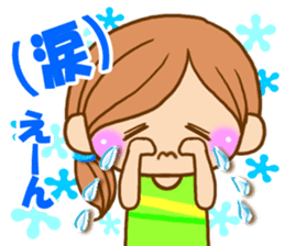 Pretty girl by rurue sticker #7093792