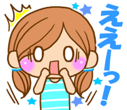 Pretty girl by rurue sticker #7093794