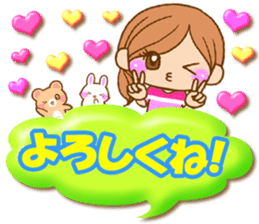 Pretty girl by rurue sticker #7093795