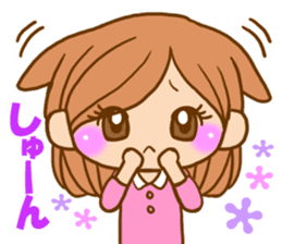 Pretty girl by rurue sticker #7093797