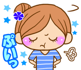 Pretty girl by rurue sticker #7093798