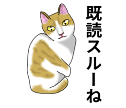 Lazy cat sticker sticker #7093972