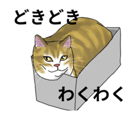 Lazy cat sticker sticker #7093991