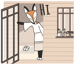 Kitsune the Slow Life Fox sticker #7094081
