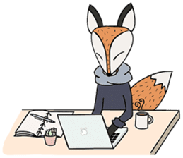 Kitsune the Slow Life Fox sticker #7094082