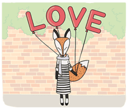 Kitsune the Slow Life Fox sticker #7094085