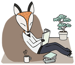 Kitsune the Slow Life Fox sticker #7094087
