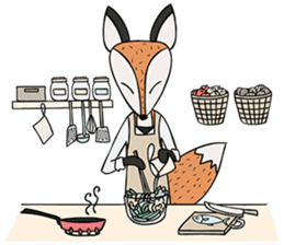 Kitsune the Slow Life Fox sticker #7094090