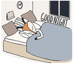 Kitsune the Slow Life Fox sticker #7094093