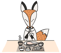 Kitsune the Slow Life Fox sticker #7094096