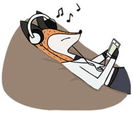 Kitsune the Slow Life Fox sticker #7094097