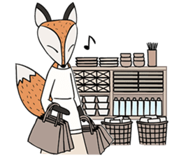 Kitsune the Slow Life Fox sticker #7094099