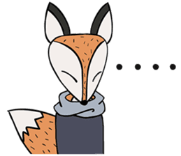 Kitsune the Slow Life Fox sticker #7094100