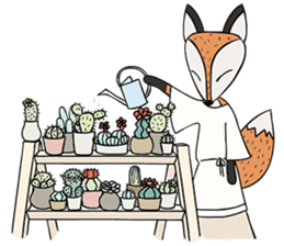 Kitsune the Slow Life Fox sticker #7094103