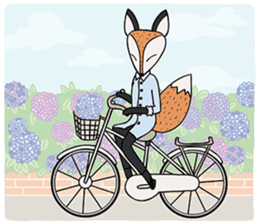 Kitsune the Slow Life Fox sticker #7094104