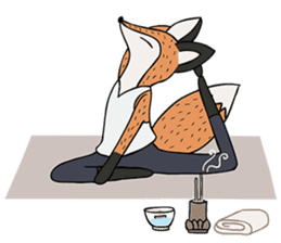 Kitsune the Slow Life Fox sticker #7094105