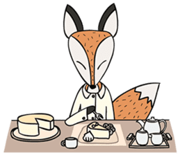 Kitsune the Slow Life Fox sticker #7094113