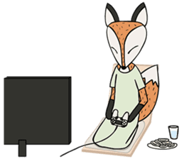 Kitsune the Slow Life Fox sticker #7094114