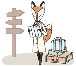 Kitsune the Slow Life Fox sticker #7094117