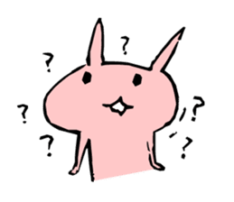 Rabbit of datsuryoku-kei (ennui-style) sticker #7094295