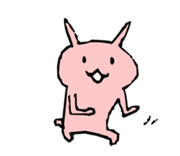 Rabbit of datsuryoku-kei (ennui-style) sticker #7094302