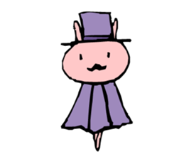 Rabbit of datsuryoku-kei (ennui-style) sticker #7094304