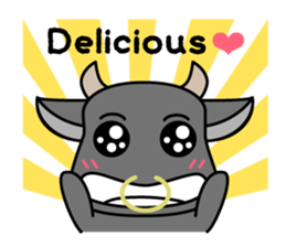 Japanese black beef 100% -English ver.- sticker #7094343