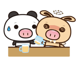 Pig Bunny Baby & Pig Bear III(True love) sticker #7094601
