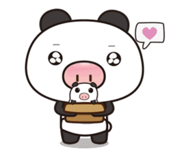 Pig Bunny Baby & Pig Bear III(True love) sticker #7094604