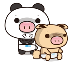 Pig Bunny Baby & Pig Bear III(True love) sticker #7094612