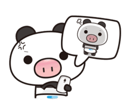 Pig Bunny Baby & Pig Bear III(True love) sticker #7094621