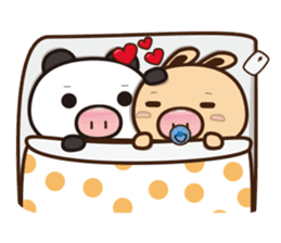 Pig Bunny Baby & Pig Bear III(True love) sticker #7094627