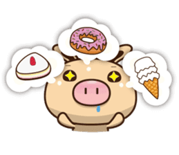 Pig Bunny Baby & Pig Bear III(True love) sticker #7094628