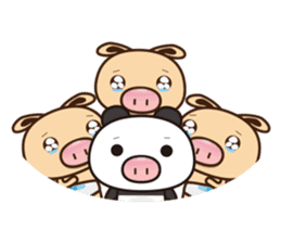 Pig Bunny Baby & Pig Bear III(True love) sticker #7094635