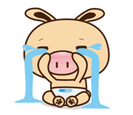 Pig Bunny Baby & Pig Bear III(True love) sticker #7094637