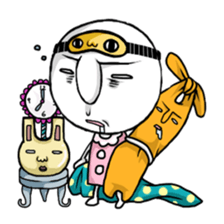 Round organisms sticker #7095271