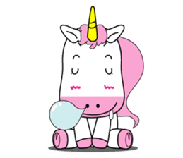 Unicorn is always single minded person. sticker #7095967