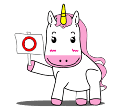 Unicorn is always single minded person. sticker #7095977