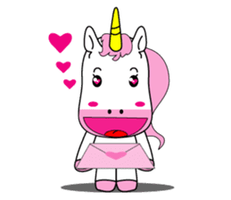 Unicorn is always single minded person. sticker #7095982