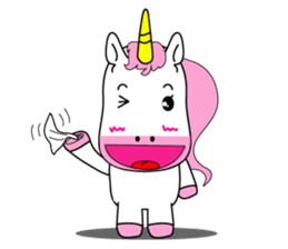 Unicorn is always single minded person. sticker #7095984