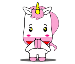 Unicorn is always single minded person. sticker #7095991